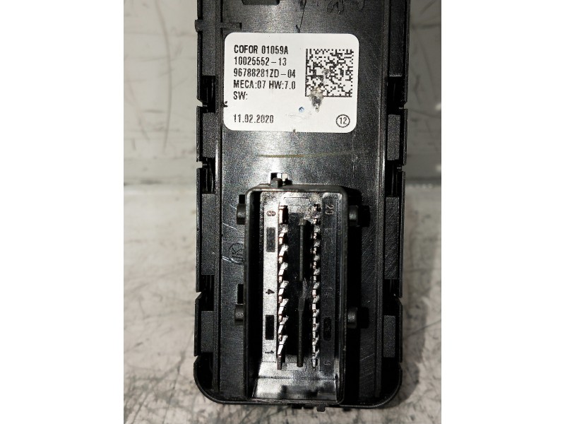 Recambio de mando elevalunas delantero izquierdo para citroen c4 picasso referencia OEM IAM 96788281ZD 1002555213 