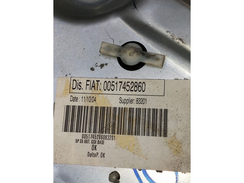 Recambio de elevalunas delantero izquierdo para fiat stilo (192) referencia OEM IAM 00517452860  5P