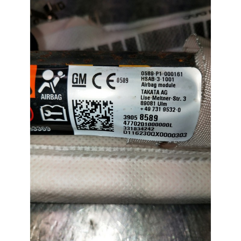 Recambio de airbag cortina delantero izquierdo para opel astra k lim. 5türig referencia OEM IAM   