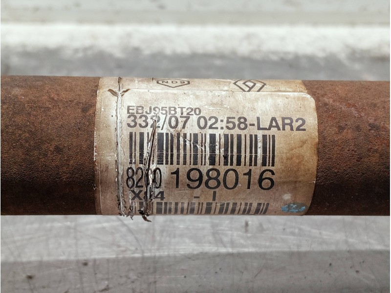 Recambio de transmision delantera izquierda para renault megane ii berlina 5p referencia OEM IAM 8200198016 EBJ95BT20 