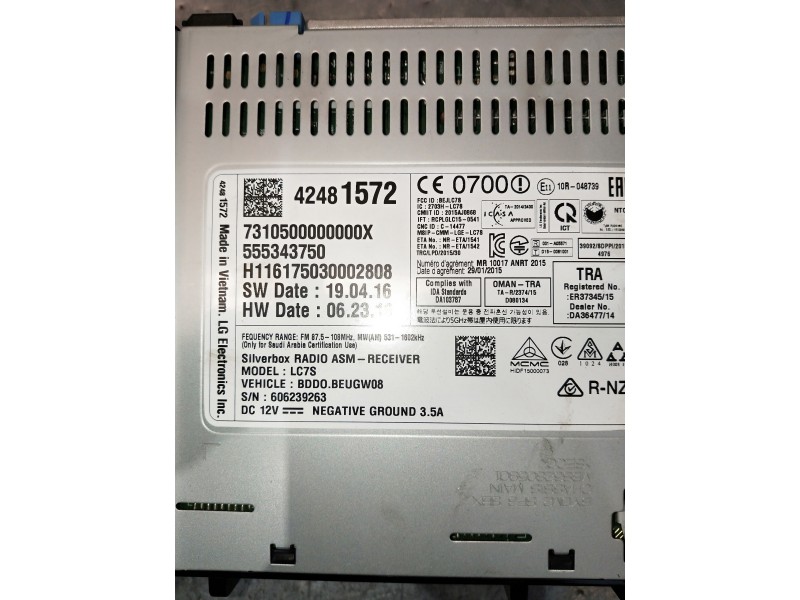 Recambio de modulo electronico para opel astra k lim. 5türig referencia OEM IAM 42481572 55534750 H116175030002808