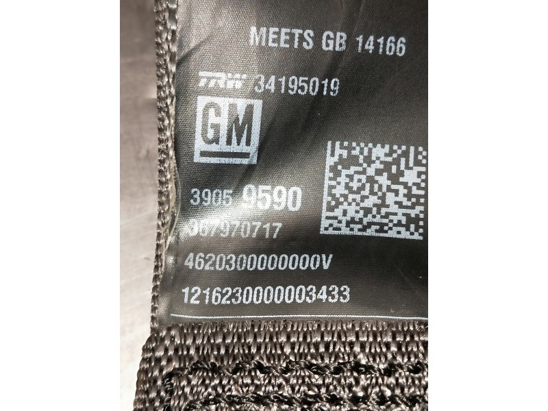 Recambio de juego cinturones trasero para opel astra k lim. 5türig referencia OEM IAM 39059589 39059590 34195019 5P 34195017