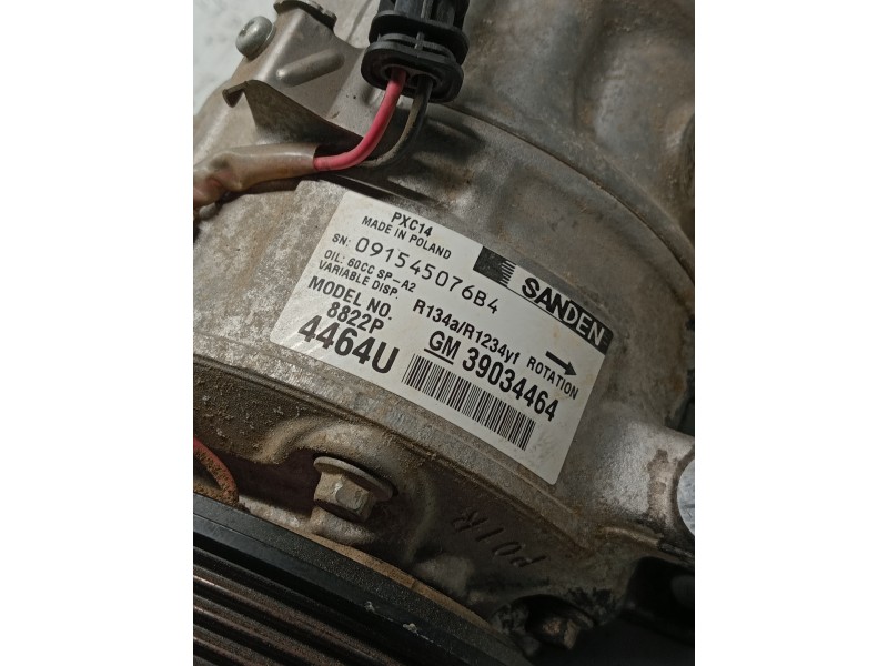 Recambio de compresor aire acondicionado para opel astra k lim. 5türig referencia OEM IAM PXC148822P 39034464 
