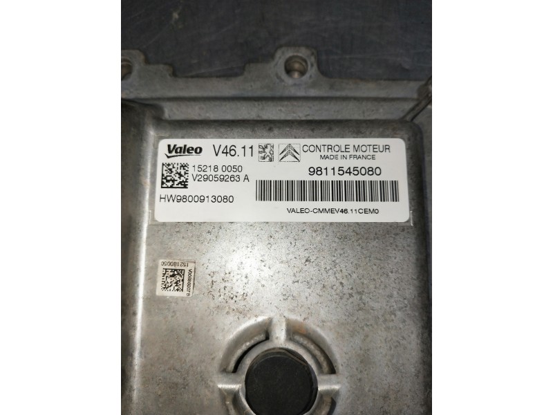 Recambio de centralita motor uce para citroen c4 cactus referencia OEM IAM 9811545080 V29059263A 152180050 HW9800913080