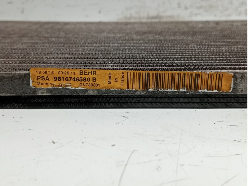 Recambio de condensador / radiador aire acondicionado para citroen c4 picasso referencia OEM IAM 9816746580  