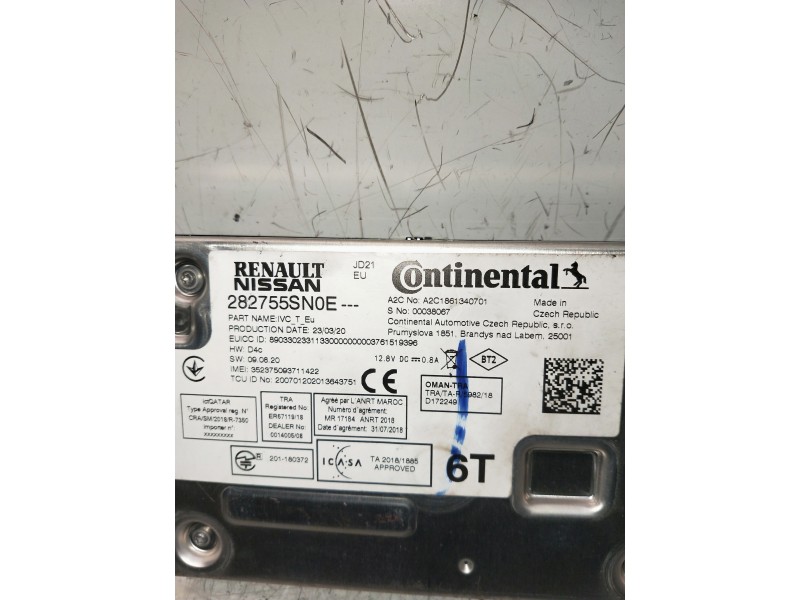 Recambio de modulo electronico para nissan leaf referencia OEM IAM 282755SN0E A2C1861340701 