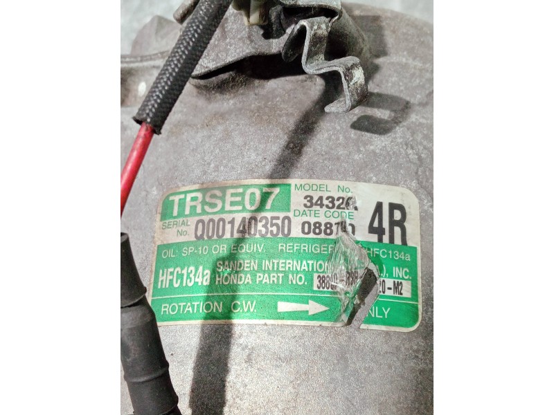 Recambio de compresor aire acondicionado para honda civic berlina 5 (fk) referencia OEM IAM TRSE07  