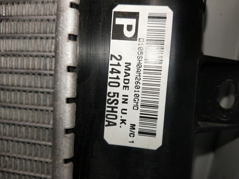 Recambio de radiador agua para nissan leaf referencia OEM IAM 214105SH0A  