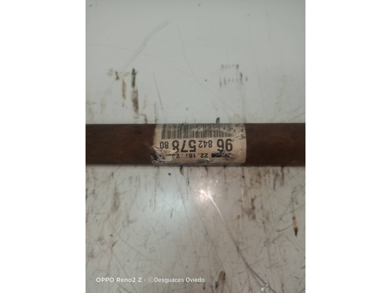 Recambio de transmision delantera derecha para peugeot 1007 1.6 16v cat referencia OEM IAM 9684257880  