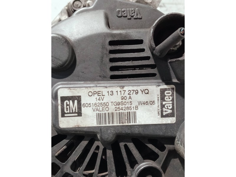 Recambio de alternador para opel combo (corsa c) referencia OEM IAM 13117279YQ 2542851B TG9S015 Recambio de alternador para opel combo (corsa c) referencia OEM IAM 13117279YQ 2542851B TG9S015