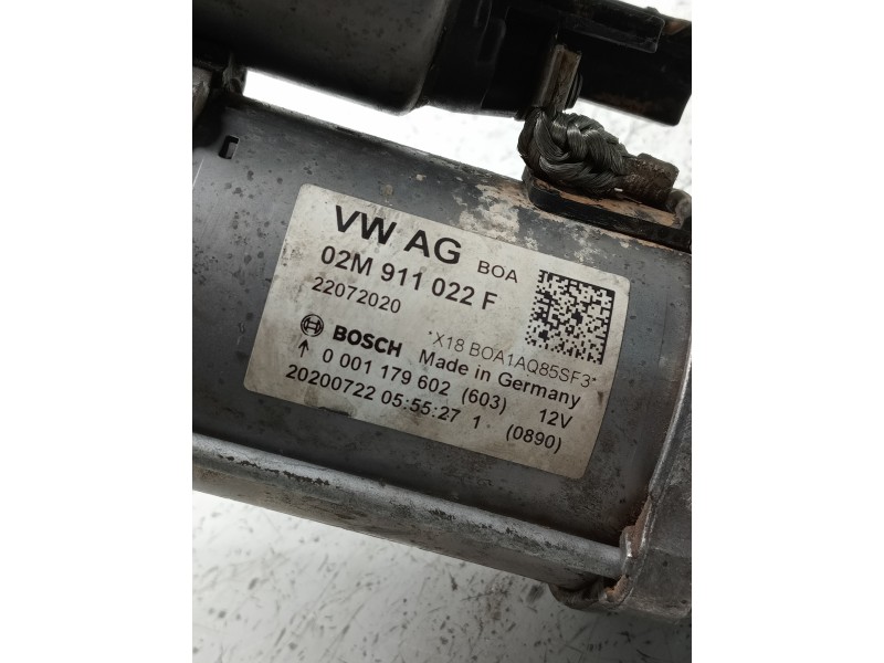 Recambio de motor arranque para volkswagen golf viii lim. (cd1) referencia OEM IAM 0001179602 02M911022F 