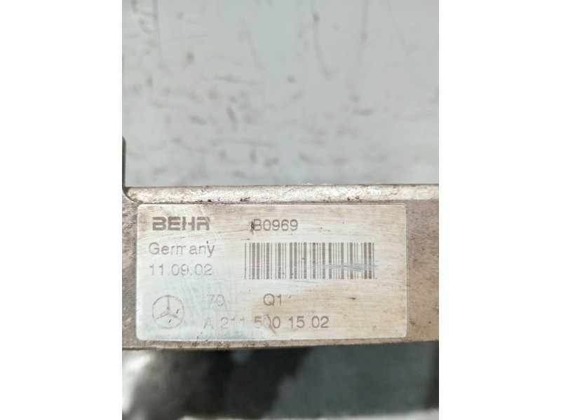 Recambio de radiador agua para mercedes clase e (w211) berlina referencia OEM IAM A2115001502  