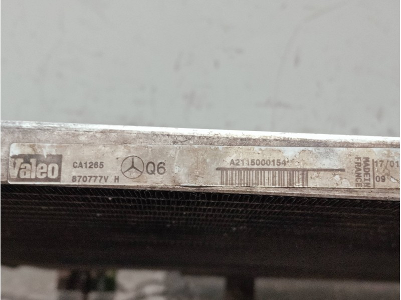Recambio de condensador / radiador aire acondicionado para mercedes clase e (w211) berlina referencia OEM IAM A2115000154 870777