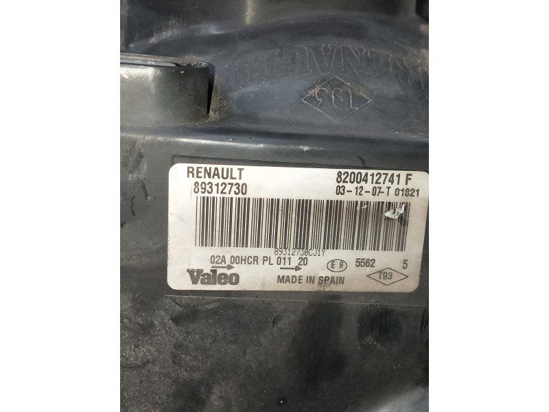 Recambio de faro izquierdo para renault megane ii berlina 5p referencia OEM IAM 8200412741F 89312730 