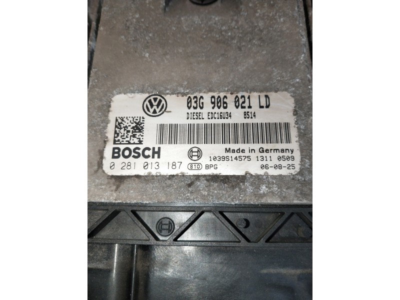Recambio de centralita motor uce para skoda octavia berlina (1z3) referencia OEM IAM 0281013187 03G906021LD 