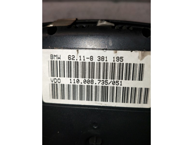 Recambio de cuadro instrumentos para bmw serie 5 berlina (e39) referencia OEM IAM 110008735051 62118381195 