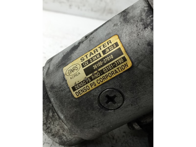 Recambio de motor arranque para hyundai tucson (jm) referencia OEM IAM 3610027010 031013190 