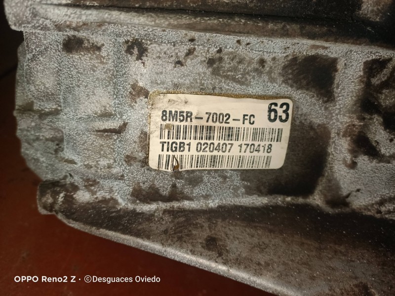 Recambio de caja cambios para ford focus berlina (cap) 2.0 tdci cat referencia OEM IAM 8M5R7002FC T1GB1 020407 170418 6V