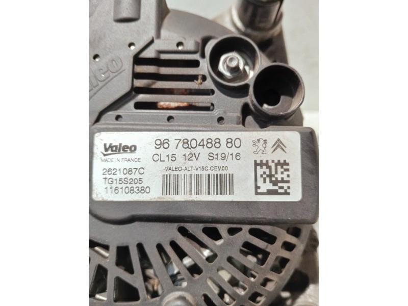 Recambio de alternador para citroen berlingo cuadro referencia OEM IAM 9678048880 2621087C TG15S205