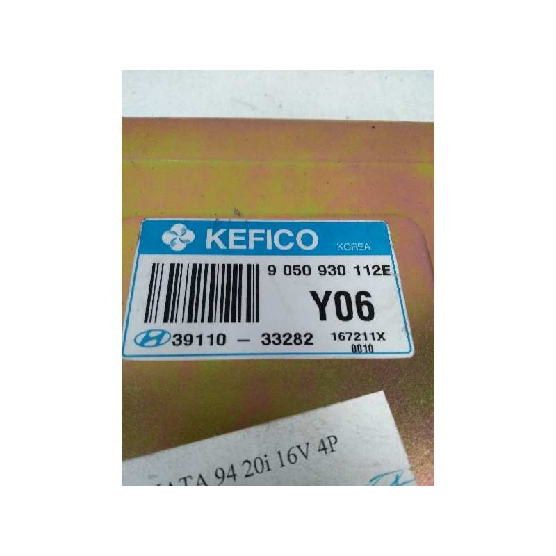 Recambio de centralita motor uce para hyundai sonata (y3) 2.0 16v cat referencia OEM IAM 3911033282 9050930112E Y06