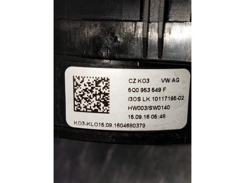 Recambio de anillo airbag para volkswagen golf vii lim. 2.0 tsi referencia OEM IAM 5Q0953549F  