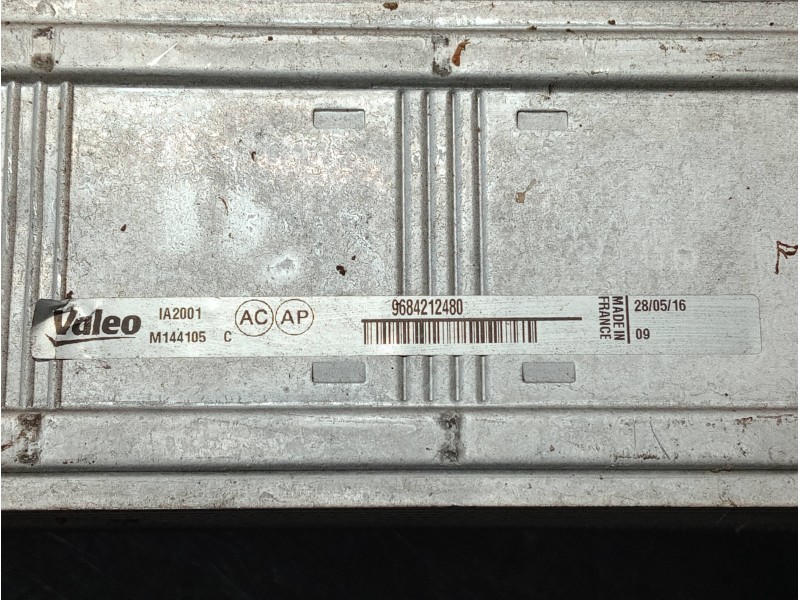 Recambio de intercooler para citroen berlingo cuadro referencia OEM IAM 9684212480 M144105C 