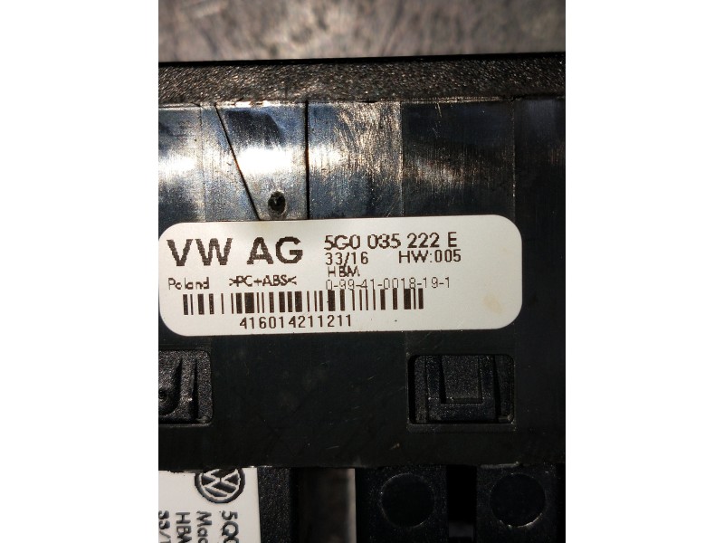 Recambio de modulo electronico para volkswagen golf vii lim. 2.0 tsi referencia OEM IAM 5G0035222E  