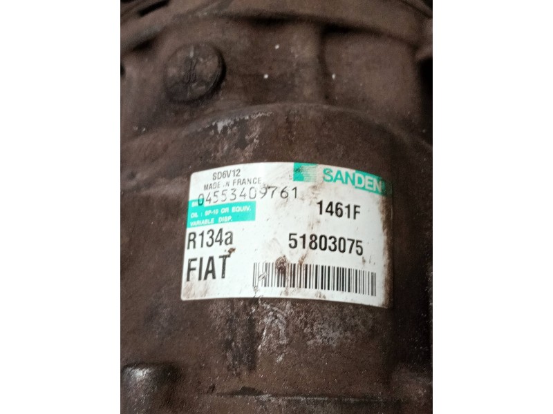 Recambio de compresor aire acondicionado para fiat grande punto (199) referencia OEM IAM 51803075 1461F 
