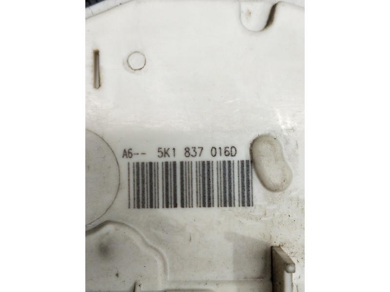 Recambio de motor cierre centralizado delantero derecho para volkswagen golf vii lim. 2.0 tsi referencia OEM IAM 5K1837016D  3P