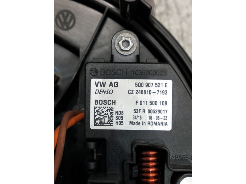Recambio de motor calefaccion para volkswagen golf vii lim. 2.0 tsi referencia OEM IAM 5Q0907521E  