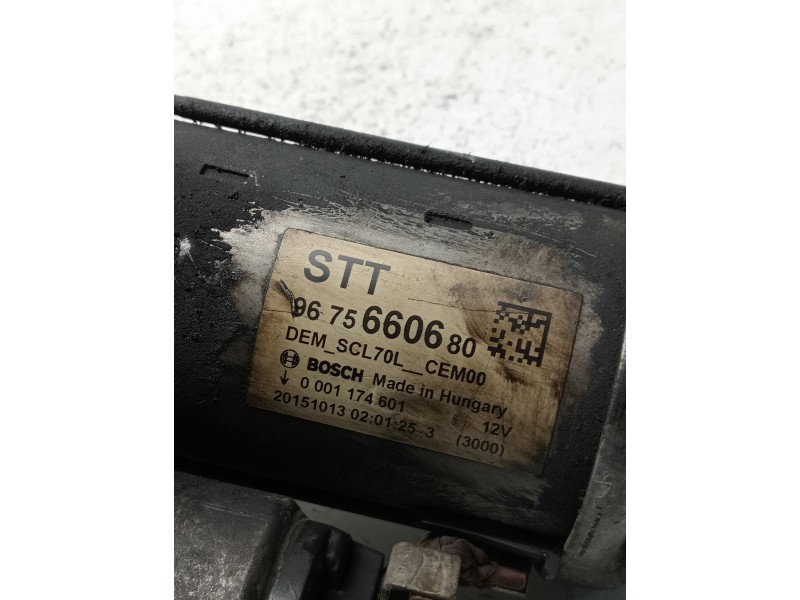 Recambio de motor arranque para peugeot 2008 (--.2013) referencia OEM IAM 0001174601 9675660680 