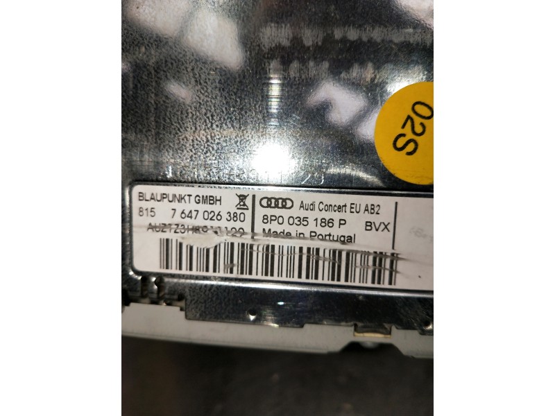 Recambio de sistema audio / radio cd para audi a3 (8p) 2.0 tdi referencia OEM IAM 8P0035186P 7647026380 