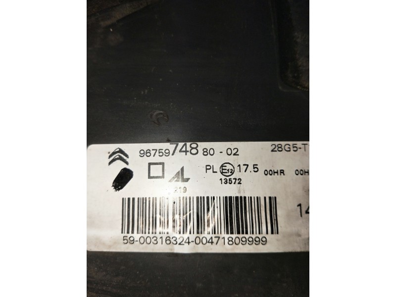 Recambio de faro derecho para citroen c4 picasso referencia OEM IAM 967597480  PATILLA ROTA