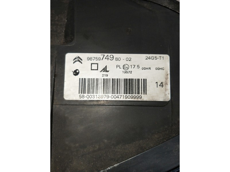 Recambio de faro izquierdo para citroen c4 picasso referencia OEM IAM 9675974980  PATILLA ROTA