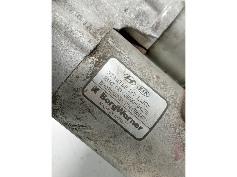 Recambio de motor arranque para kia rio (yb) referencia OEM IAM 3610004270  