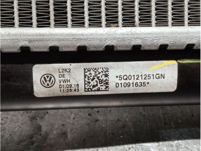 Recambio de radiador agua para volkswagen golf vii lim. 2.0 tsi referencia OEM IAM 5Q0121251GN 01091635 