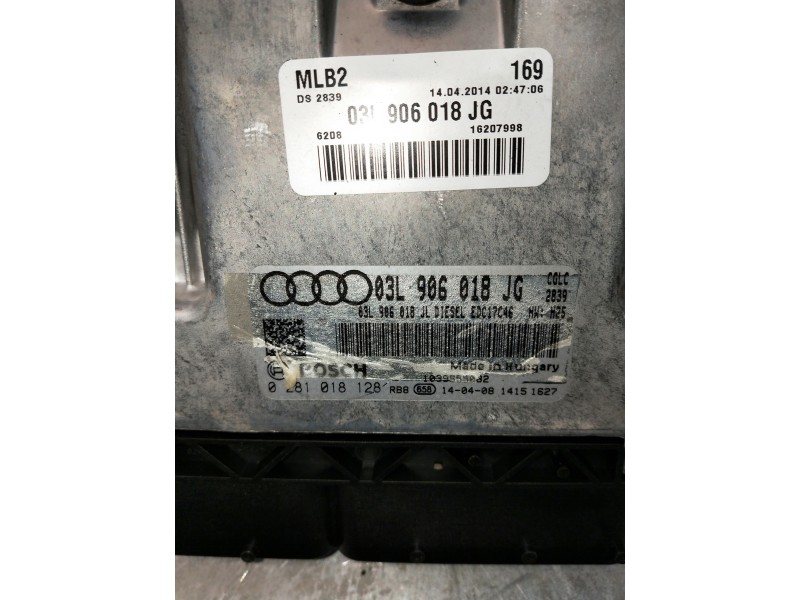 Recambio de centralita motor uce para audi a4 avant (8k5) (2008) referencia OEM IAM 0281018128 03L906018JG 