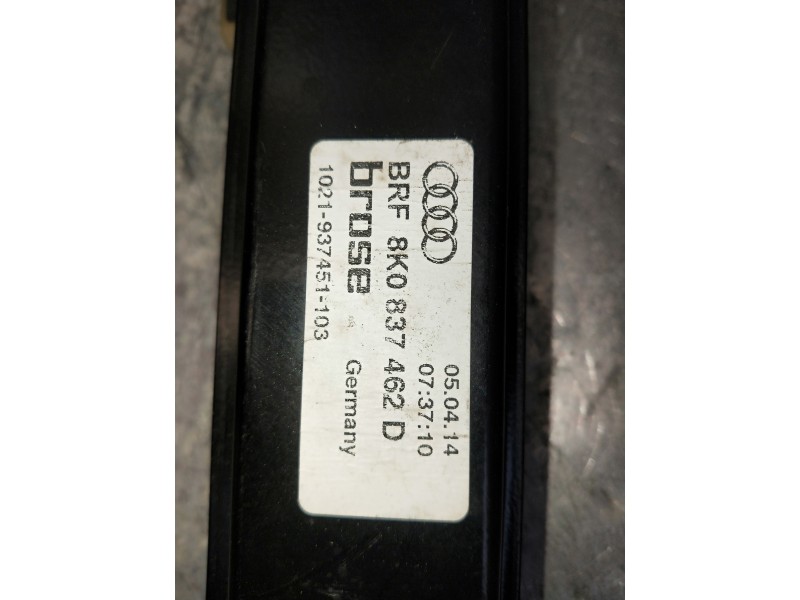 Recambio de elevalunas delantero derecho para audi a4 avant (8k5) (2008) referencia OEM IAM 8K0837462D  5P