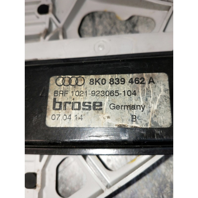 Recambio de elevalunas trasero derecho para audi a4 avant (8k5) (2008) referencia OEM IAM 8K0839462A  5P