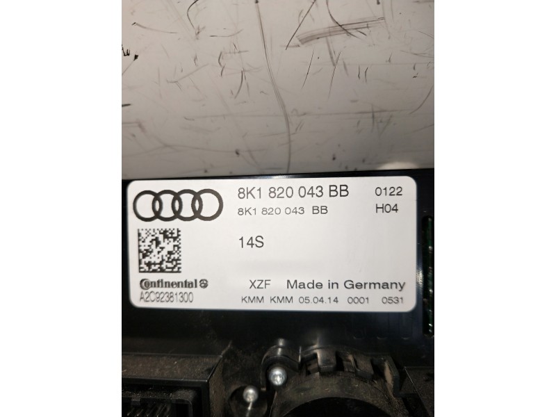 Recambio de mando calefaccion / aire acondicionado para audi a4 avant (8k5) (2008) referencia OEM IAM 8K1820043BB A2C92381300 