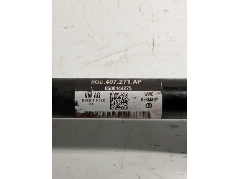 Recambio de transmision delantera izquierda para volkswagen golf vii lim. 2.0 tsi referencia OEM IAM 5Q0407271AP  