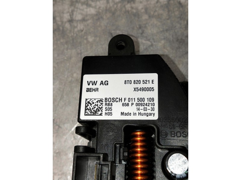 Recambio de resistencia calefaccion para audi a4 avant (8k5) (2008) referencia OEM IAM 8T0820521E X5490005 F011500109