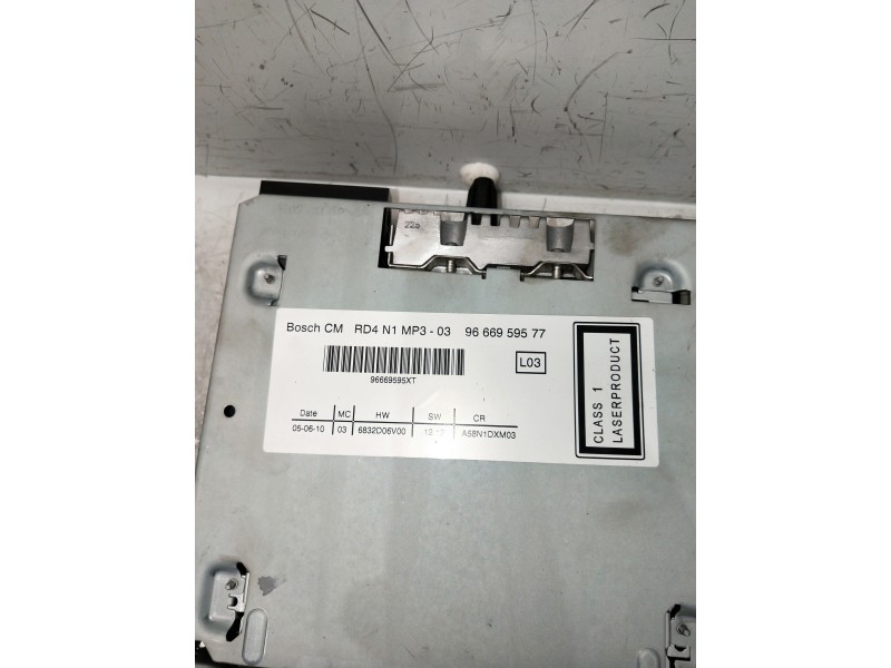 Recambio de sistema audio / radio cd para citroen c3 picasso referencia OEM IAM 9666959577  