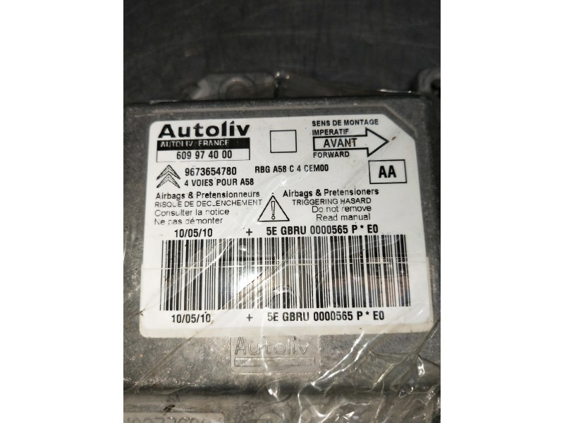 Recambio de kit airbag para citroen c3 picasso referencia OEM IAM 9673654780 609974000 