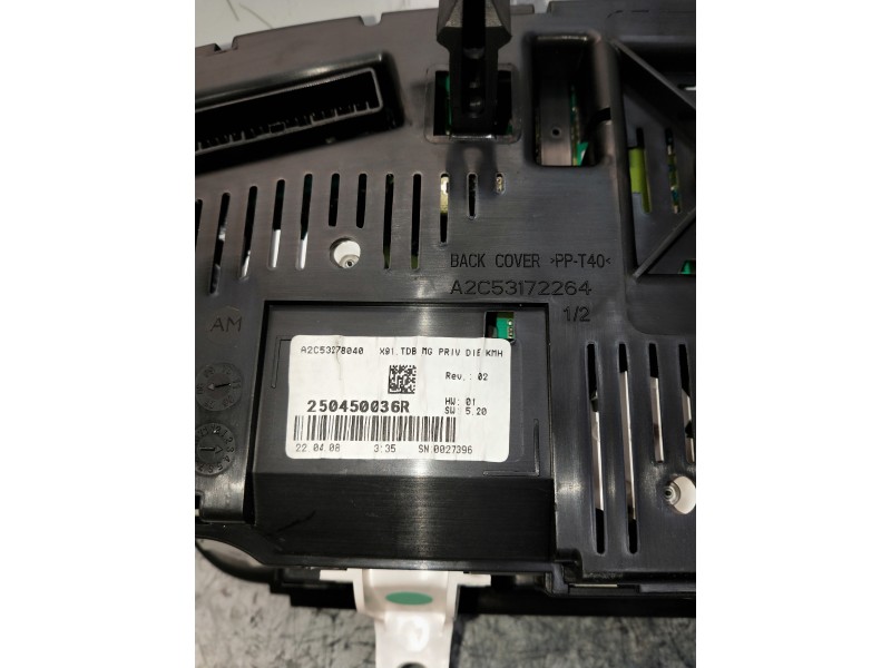Recambio de cuadro instrumentos para renault laguna iii 2.0 dci referencia OEM IAM 250450036R A2C53172264 
