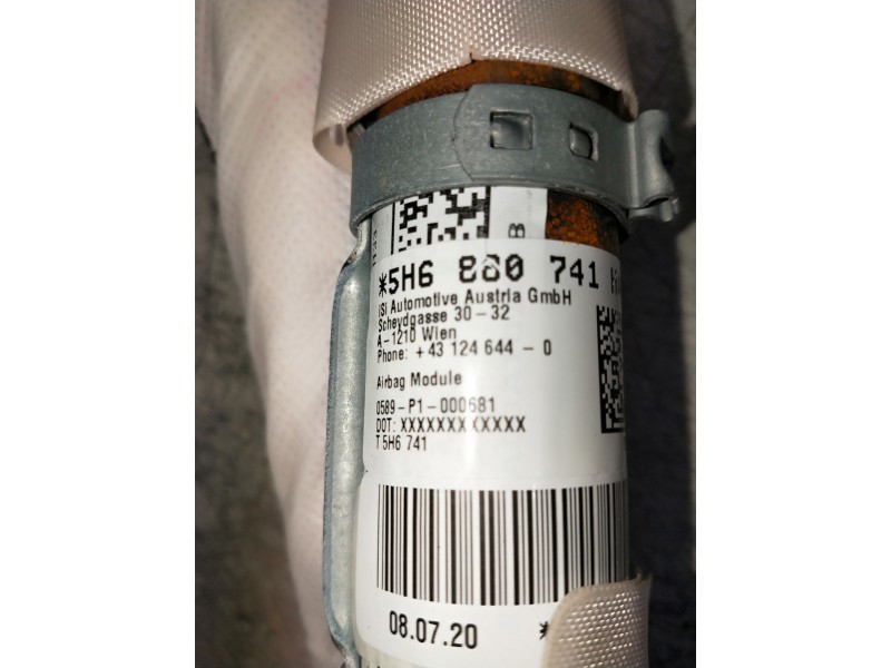 Recambio de airbag cortina delantero izquierdo para volkswagen golf viii lim. (cd1) referencia OEM IAM 5H6880741H  