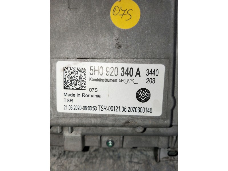 Recambio de cuadro instrumentos para volkswagen golf viii lim. (cd1) referencia OEM IAM 5H0920340A A2C13215502 