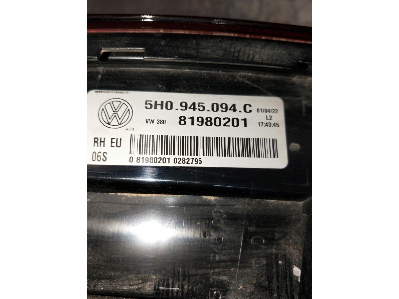 Recambio de piloto trasero derecho interior para volkswagen golf viii lim. (cd1) referencia OEM IAM 5H0945094C 81980201 
