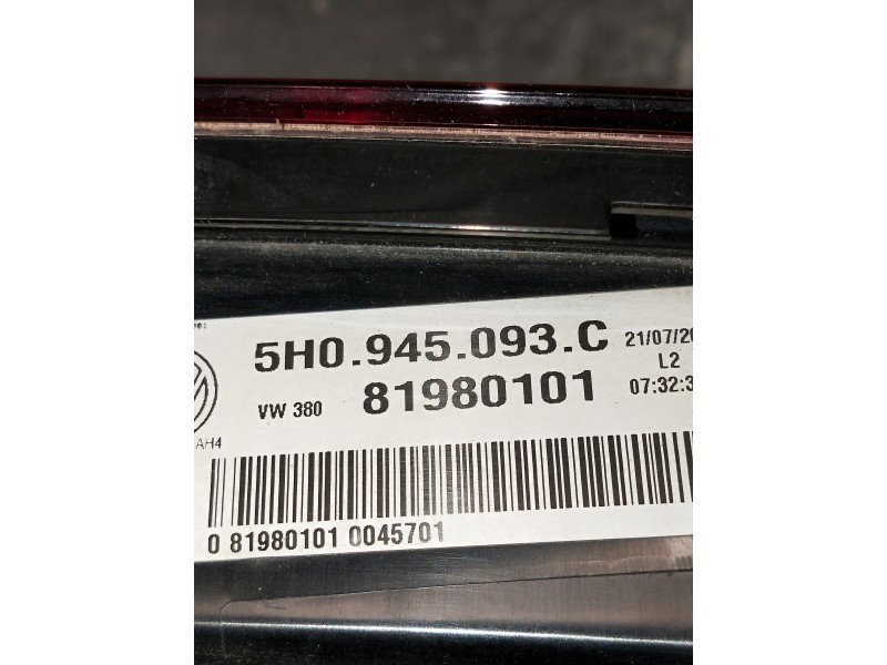 Recambio de piloto trasero izquierdo interior para volkswagen golf viii lim. (cd1) referencia OEM IAM TH0945093C 81980101 