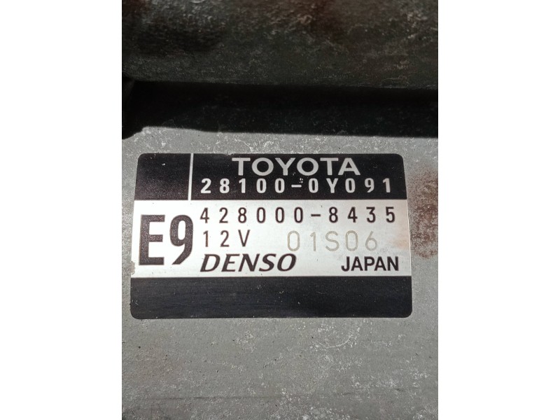 Recambio de motor arranque para toyota yaris 1.3 16v cat referencia OEM IAM 281000Y091 4280008435 